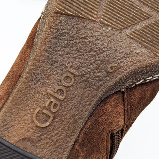 Gabor Women Lilia Brown Suede Slip-on Chelsea Western Boots size 6M