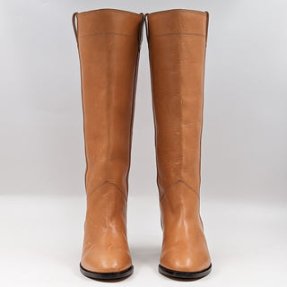 Isabel Marant Women Mewis Tan Western Riding Calfskin Leather Boots 7.5US EUR 38