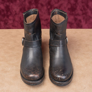 Frye Women Veronica Flex Brown Leather Slip-on Lug Moto Ankle Boots sz 9