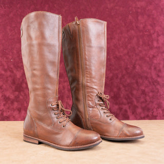 Matisse Women Brown Leather Riding Equestrian Tall Knee Boots sz 9.5