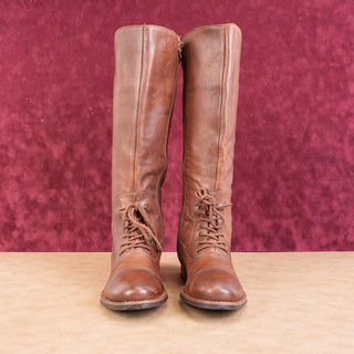 Matisse Women Brown Leather Riding Equestrian Tall Knee Boots sz 9.5