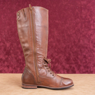 Matisse Women Brown Leather Riding Equestrian Tall Knee Boots sz 9.5