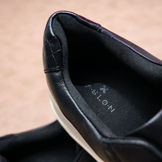 Caslon Women Vick Platform Black Leather Walking Sneakers Sz 7.5M