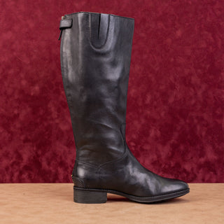 Sam Edelman Women Penny 2 Riding Equestrian Wide Calf Black Leather Boots size 8