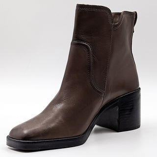 Naturalizer Women Emmy Brown Leather Square Toe Dressy Boots size 12