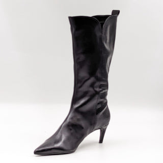 Ted Baker London Wmn Seydi Dressy Office Black Leather Pointy Boots 7US EUR37