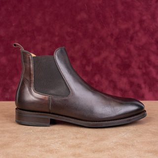 Magnanni Women Delana Brown Leather Dress Chelsea Boots 9.5US EUR39.5