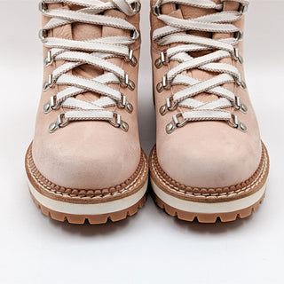 Montelliana 1965 Women Marlena Beige Nubuck Platform Combat Boots size 7 EUR 37