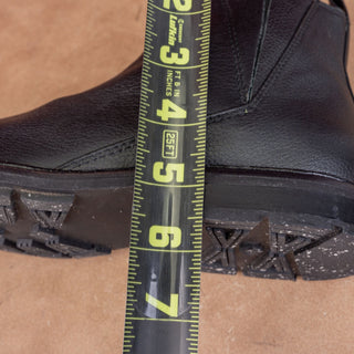 Via Spiga Emelin Black Leather Slip-on Chelsea Ankle Fashion Boots sz 6.5