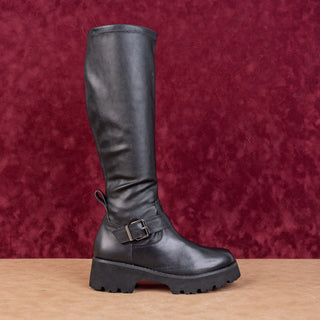 Blondo Women Festival Party Waterproof Black Leather Moto Biker Boots sz 7.5