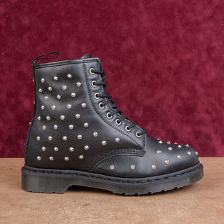 Dr Martens Unisex 1460 Stud Lace-up Black Leather Combat Boots size M11 W12