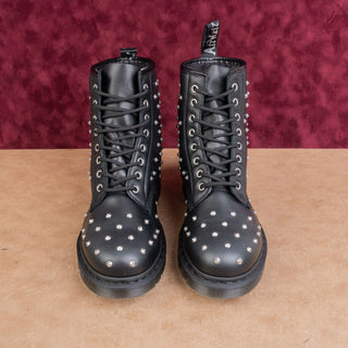 Dr Martens Unisex 1460 Stud Lace-up Black Leather Combat Boots size M11 W12
