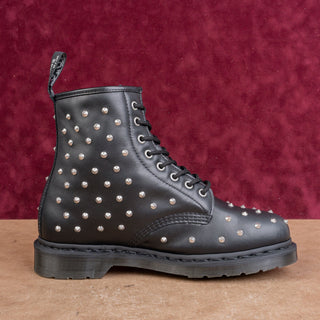 Dr Martens Unisex 1460 Stud Lace-up Black Leather Combat Boots size M11 W12