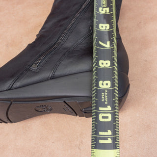 Mephisto Women Nessia Black Leather Zip Ankle Fashion Comfortable Boots sz 8