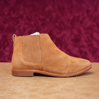 Seychelles Boho Ankle Boots Womens 8 Brown Suede Festival Slip On Low Heel