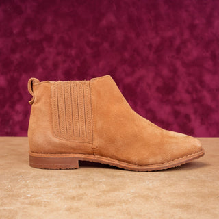 Seychelles Boho Ankle Boots Womens 8 Brown Suede Festival Slip On Low Heel
