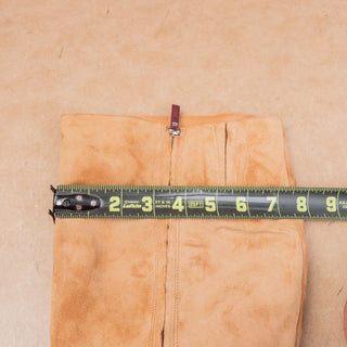 Aquatalia Women Leora Luxe Tan Suede Zip Party Night Knee Boots sz 11