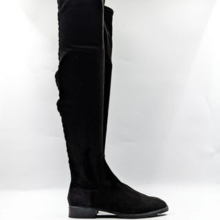 Zara Basic Collection Wmn OTK Black Fabric Warm Plush Fashion Boots 8.5US EUR 39