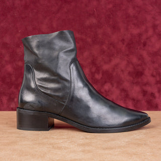Paul Green Women Willow Black Leather Zip Ankle Fashion Boots sz 6.5US UK4