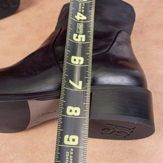 Paul Green Women Willow Black Leather Zip Ankle Fashion Boots sz 6.5US UK4