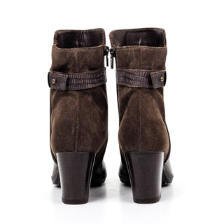 Manas Design Women Brown Leather Zip Strap Buckle Ankle Boots sz 6US EUR 36
