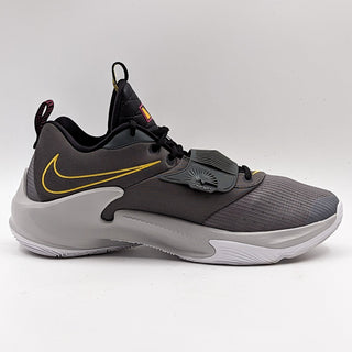 Nike Men Zoom Freak 3 Iron Grey Yellow DA0694 Athletic Basketball sneakers sz 13