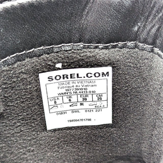 Sorel Women Lennox Cozy WP Lace-up Shearling Leather Ankle Boots Size 8