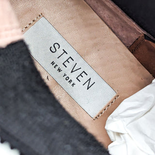 Steven New York Avery Women Brown Platform Chelsea Suede Boots size 7