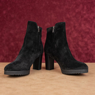 La Canadienne Women Myranda Black Suede Waterproof Dressy Fashion Boots sz 9