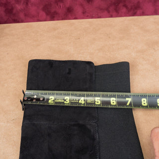 Sam Edelman Women Pam Black Suede OTK Zip Stretch Flat Lug Boots size 7