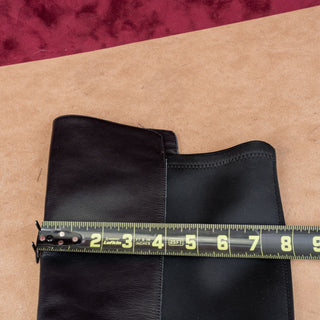 Blondo Women Sierra Black Leather elastic Panel Waterproof OTK Boots sz 9