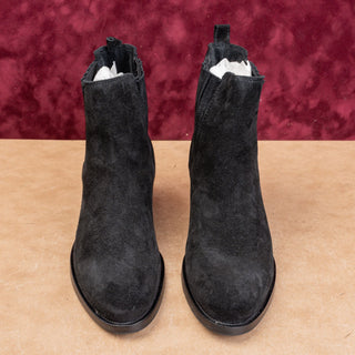 La Canadienne Wmn Prince Chelsea Western Cowboy Vibram Black Suede Boots Sz 8.5