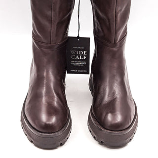 Vince Camuto Wmn Nettrio Brown Wide Calf Leather Festival Boots sz 7.5US EUR 38