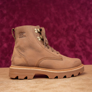 Sorel Women Revel Waterproof lace-up Brown Leather Ankle Boots sz 7US EUR38