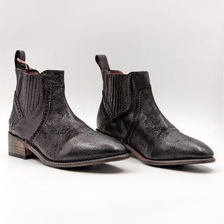 Bed Stu Women Chelesa Black Rustic Leather Western Boots size 6.5