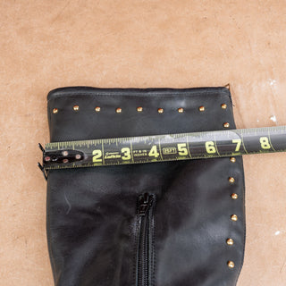 Mooia Women Black Leather Classic Riding Vintage Y2K Knee Boots 6.5US EUR37