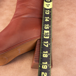 Seychelles Women Vara Brown Leather Riding Square Toe Fashion Tall Boots sz 8