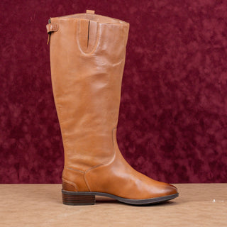 Sam Edelman Women Penny Wide Calf Equestrian Brown Leather Knee Boots sz 9