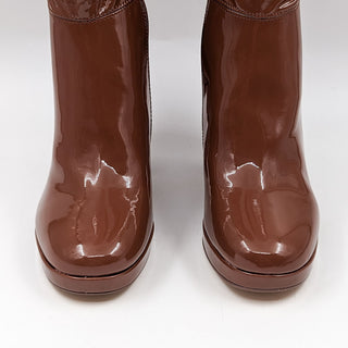 Steve Madden Women Magnifico faux Leather Retro Platform OTK Boots size 10