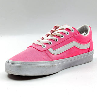 Vans Women Neon Pink Old Skool Canvas Lace-up sneakers size 9.5