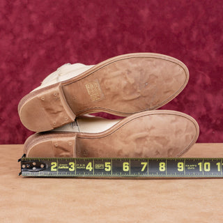 Miz Mooz Women Carlitos Western Cowboy Zip Pull Linen Leather Boots 8.5US EUR39