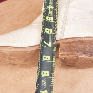 Miz Mooz Women Carlitos Western Cowboy Zip Pull Linen Leather Boots 8.5US EUR39