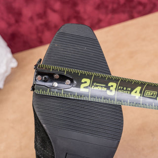 Blondo Women Tess Black Suede Waterproof Block Heel Knee Zip Boots sz 7