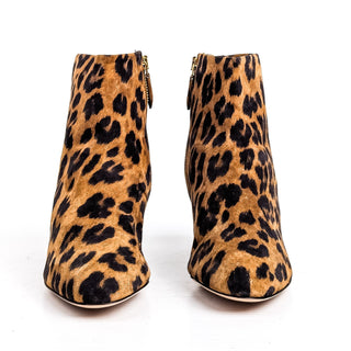 Marion Parke Women Tasha Leopard Suede Leather ankle Boots Size 6.5US EUR 37