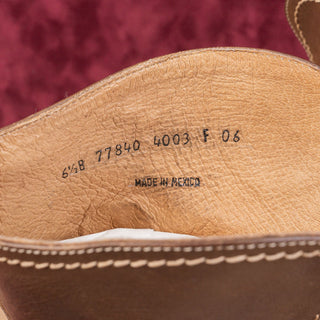 Frye Women Carmel dark brown Leather Strap Western Cowboy Ankle Boots sz 6.5