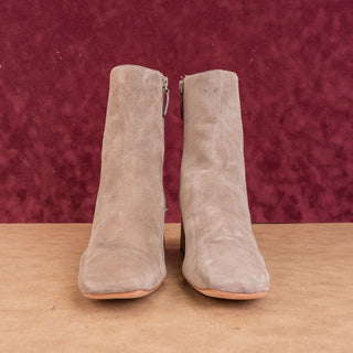 Vince Kaye Boots Woodsmoke Suede Block Heel Square Toe Womens Sz 11 EUR 41