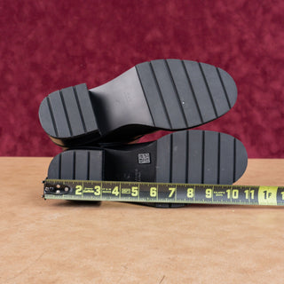 Stuart Weitzman Women Boulevard Black Leather Moto Buckle Mid Calf Boots sz 9