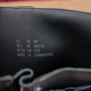 Stuart Weitzman Women Boulevard Black Leather Moto Buckle Mid Calf Boots sz 9