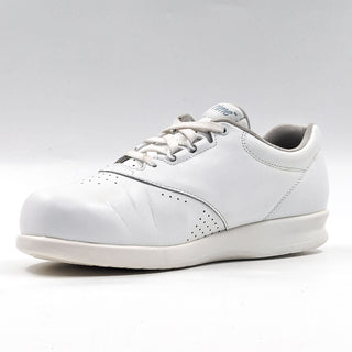 SAS Women Free Time White Leather Comfortable Walking Slim Shoes size 7.5S