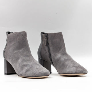 Cole Haan Women Nella Grey Suede Office Dress Ankle Boots Size 9